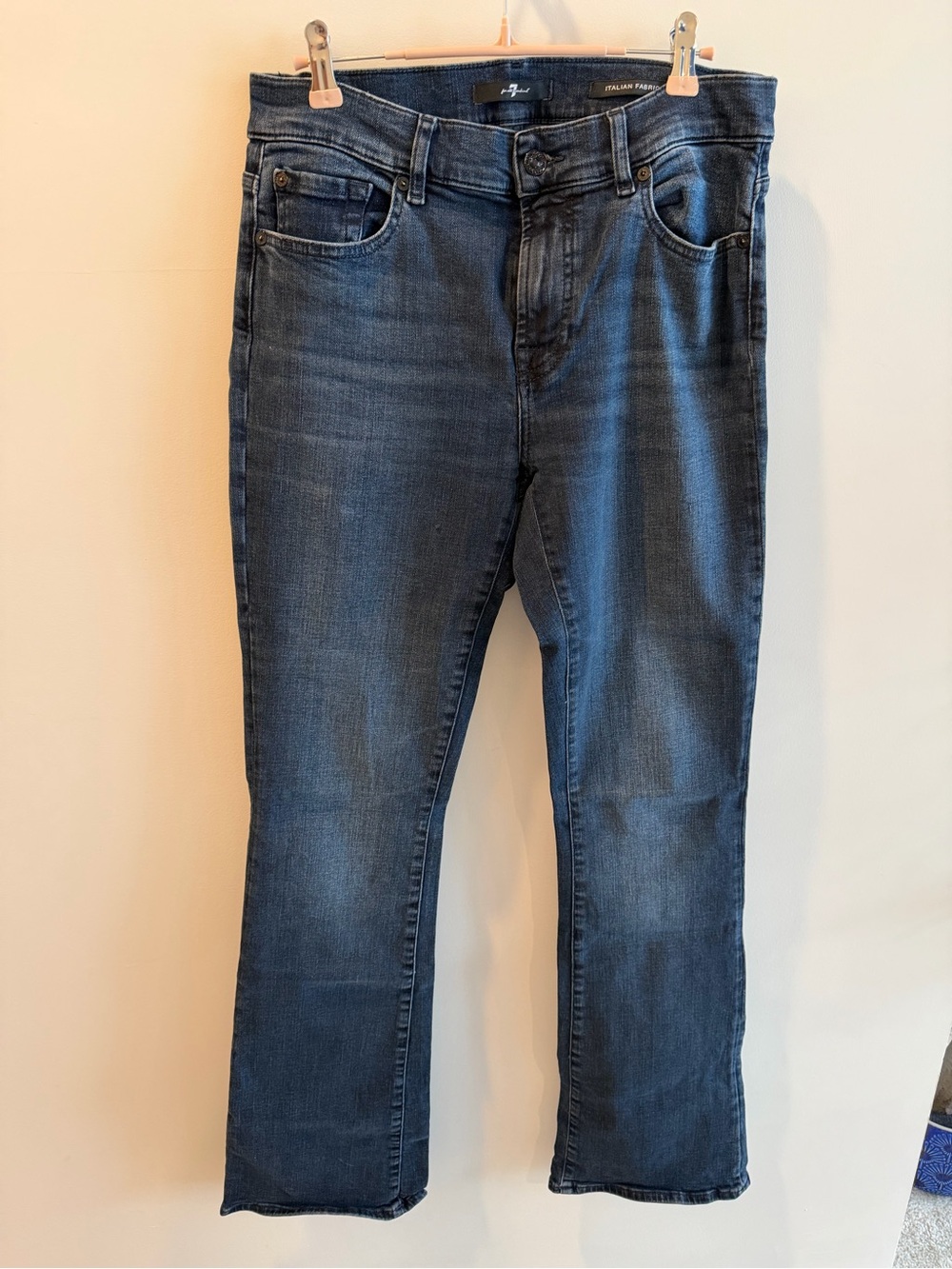 7 For All Mankind Women's Dark Blue Bootcut Jeans